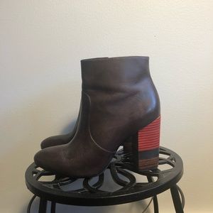 Stacked Heel Booties